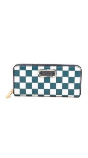 Marc by Marc Jacobs New Q Checkered Slim Zip Around Wallet