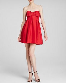 Jill Jill Stuart Dress   Strapless Stretch Taffeta Bow Bodice