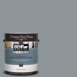 BEHR Premium Plus Ultra 1 gal. #N450 4 Moonquake Satin Enamel Exterior Paint 985401