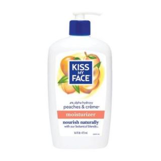 Moisturizer Peaches & Creme AHA Kiss My Face 16 oz Liquid
