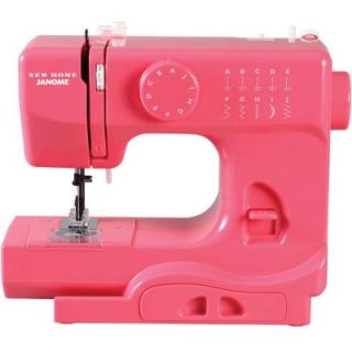 Janome 10 Stitch Lightning Sewing Machine in Pink 001lightning