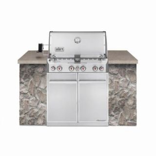 Weber Summit S 460 4 Burner Built in Natural Gas Grill in Stainless Steel 7260001