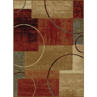 Tayse Elegance Brown and Multicolor Rectangular Indoor Woven Area Rug (Common: 8 x 10; Actual: 90 in W x 118 in L)