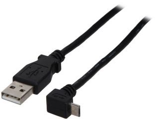 StarTech USBAUB50CMD 1.64 ft Micro USB Cable   A to Down Angle Micro B M M