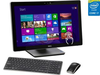 Refurbished: DELL All in One Computer Inspiron One 2350 4th Generation Intel Core i7 4710MQ (2.5 GHz) 12 GB DDR3 1 TB HDD 23.8" Touchscreen Windows 8.1 64 Bit