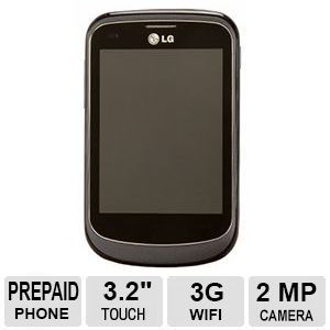 TracFone 306G Cellular Phone   256 MB Built in Memory, Wireless LAN, 3G, Bar   Black   TFLG306GTMP4