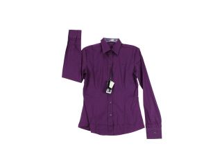 Pirelli Purple Long Sleeve Women's Button Down Shirt Size L US Regular