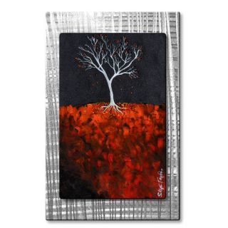 Last Day of Fall by Skye Taylor Original Painting on Metal Plaque by