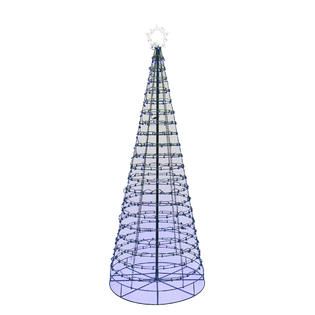 Color Changing Christmas Cone Tree: Blue and White Tree From 