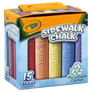 Crayola Chalk, Sidewalk, 4+, 15 chalk   Office Supplies   School