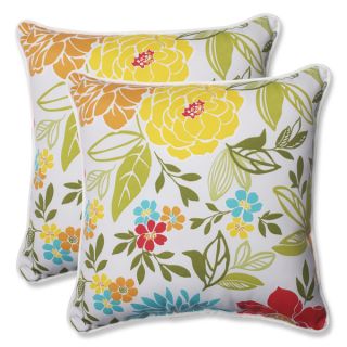 Pillow Perfect Outdoor Spring Bling Multi 18.5 inch Throw Pillow (Set