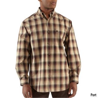 Carhartt Mens Bellevue Plaid Long Sleeve Shirt 452374