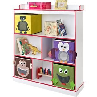 Altra  Kids 3 Shelf Bookcase with 4 Bins   White