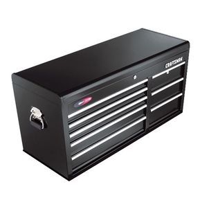 Craftsman 40 Wide 8 Drawer Quiet Glide Top Chest   Black