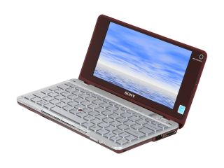 SONY VAIO P Series VGN P610/R Garnet Red Intel Atom Z520(1.33 GHz) 8" 1GB Memory 80GB HDD Netbook