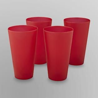 Essential Home 4 Pack Plastic Tumblers   Home   Dining & Entertaining