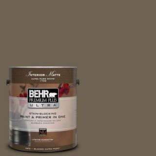 BEHR Premium Plus Ultra 1 gal. #N310 7 Classic Bronze Matte Interior Paint 175301