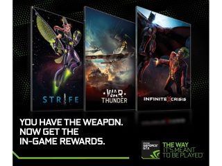 NVIDIA $150 In Game currency for Strife, War Thunder, and Infinite Crisis