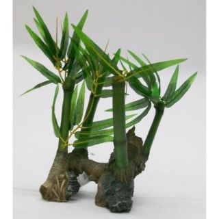 Penn Plax Bamboo Roots with Silk Plants