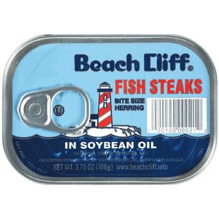 Beach Cliff In Soybean Oil Fish Steaks 3.75 OZ TIN