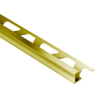 Schluter Systems 0.5 in W x 98.5 in L Brass Commercial/Residential Tile Edge Trim