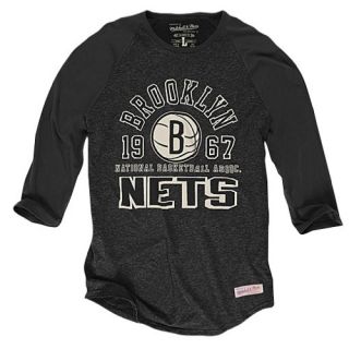 Mitchell & Ness NBA Team Established Raglan   Mens   Basketball   Clothing   Brooklyn Nets   Black
