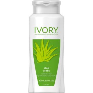 Ivory Aloe Body Wash, 21 fl oz