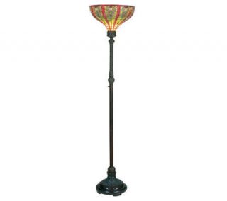 Tiffany Style 69H Dublin Torchiere Floor Lamp —