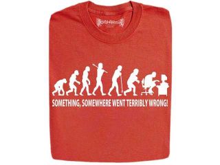 Stabilitees Something, Somewhere Went Terribly Wrong Funny Geek Evolution T Shirts