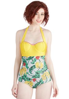 Coast with the Most One Piece Swimsuit in Island  Mod Retro Vintage Bathing Suits