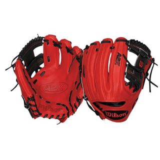 Wilson A2K DP15 Fielders Glove   Mens   Baseball   Sport Equipment   Dustin Pedroia   Walnut/Orange