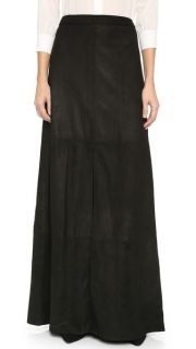 alice + olivia Persol Suede Slit Maxi Skirt