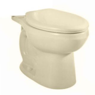 American Standard H2Option Siphonic 1.6 GPF Right Height Round Toilet Bowl Only in Bone 3707216.021