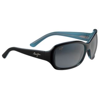Maui Jim Pearl City Sunglasses   Black and Blue Frame/Neutral Grey Lens 747217