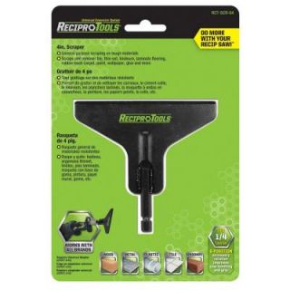 ReciproTool 4 in. Scraper Tool for use with the Universal Adapter for Recipro Saws RCT SCR 04