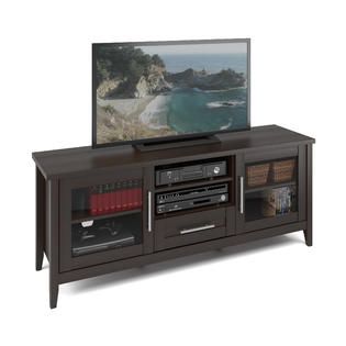 CorLiving Jackson TV Bench in Espresso Finish, for TVs up to 65