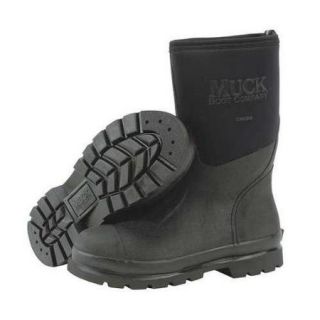 MUCK BOOTS CHM 000A/10 Boots,Rubber,14 In.,Black,10,PR