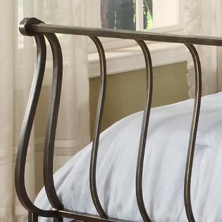 Oxford Creek  Full size Metal Sleigh Bed
