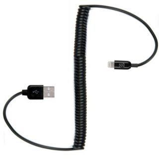 Scosche I2C Coiled Charge and Sync Cable for Lightning USB Devices