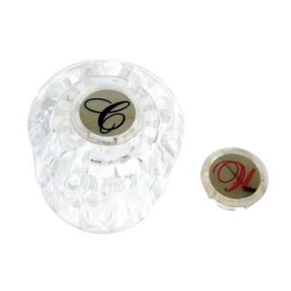 DANCO Handle for Valley in Clear Acrylic with Hot/Cold Button 9D00046489