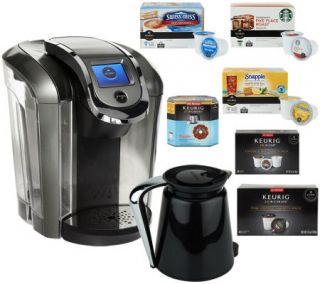 Keurig 2.0 K550 Coffee Maker w/ 42 K Cup Packs, 8 K Carafe Packs & Filter —