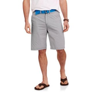 Men's Belted Flat Front Yarn Dye Shorts