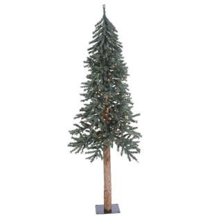 Vickerman 6 x 33 Natural Bark Alpine Tree with 250 Clear Mini Lights