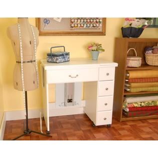 Arrow Cabinets Sewing Cabinet Auntie Em, Crisp White   Appliances