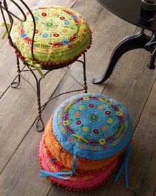 Image Embroidered Chair Pads