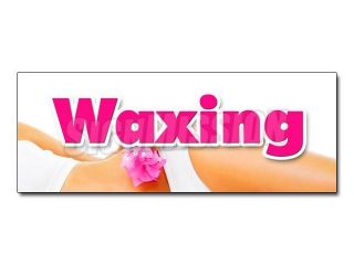 36" WAXING DECAL sticker brazilian wax european body waxing women spa salon