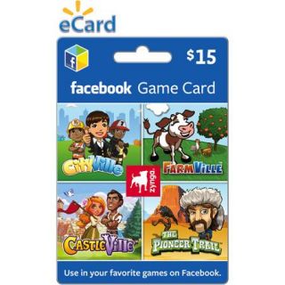 Zynga Facebook $15 eGift Card (Email Delivery)