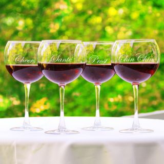 Certified International Olive Green 28 oz Red Wine Glasses (Set of 8)