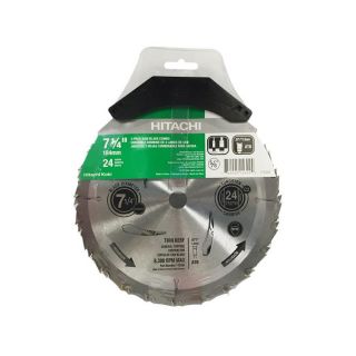 Hitachi 3 Pack 7 1/4 in 24 Tooth Standard Carbon Circular Saw Blades