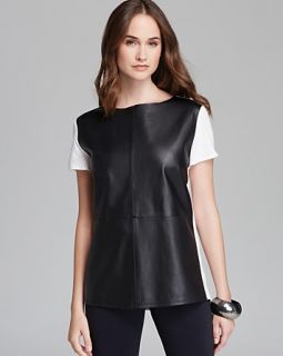 David Lerner Tee   Leather and Jersey